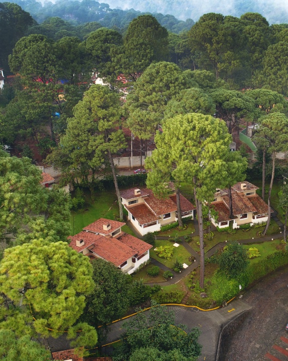 Aerial view of the hotel Aerial view of the hotel